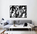 Rainy Spirit Decorative Wall Modern Art ABSTRACT - 011 - 47"L x 40"H Exterior Interior