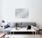 Curves - Decorative Wall Modern art ABST-017-46" x 34" exterior or interior abstract art